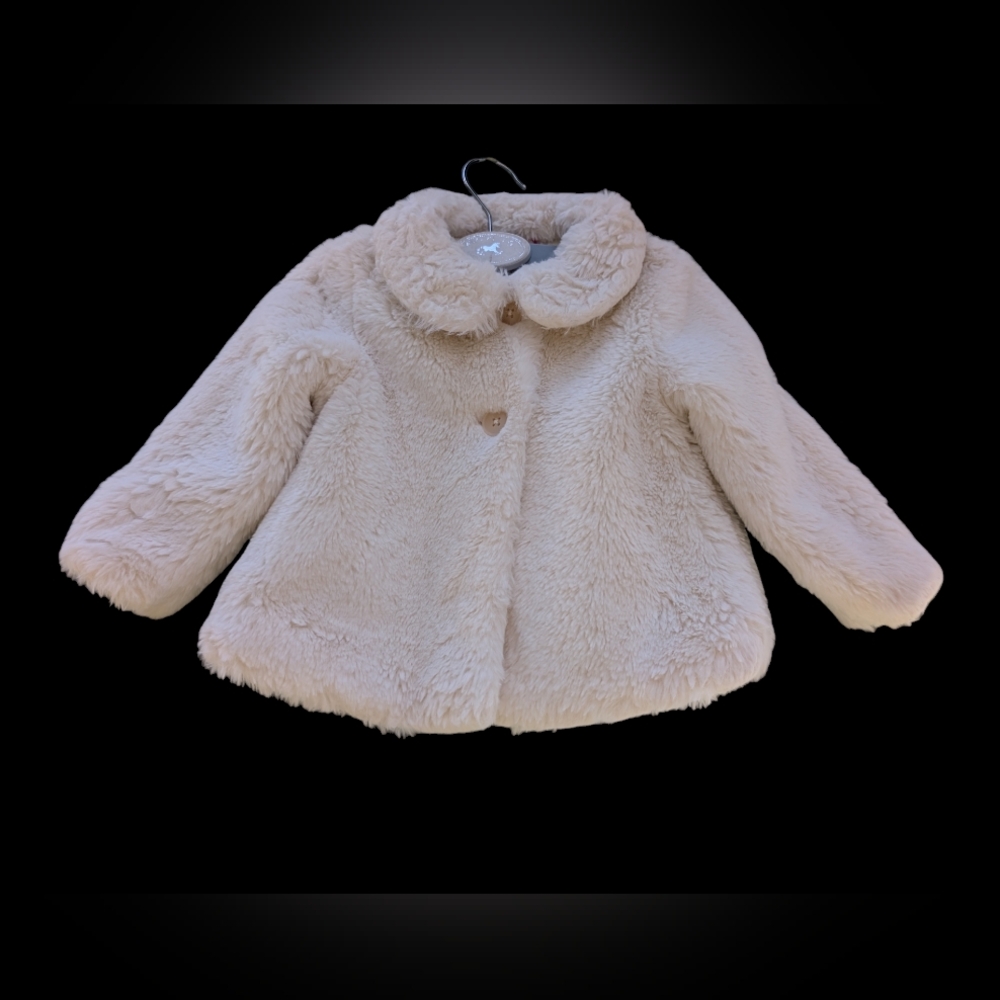 Ruby & Bloom/girls fur coat size 12 months,